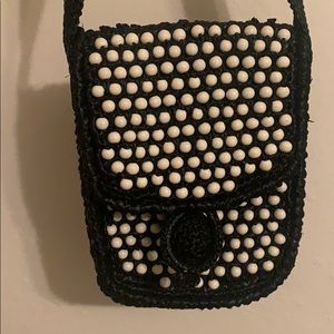 Beautiful vintage Japanese straw handbag